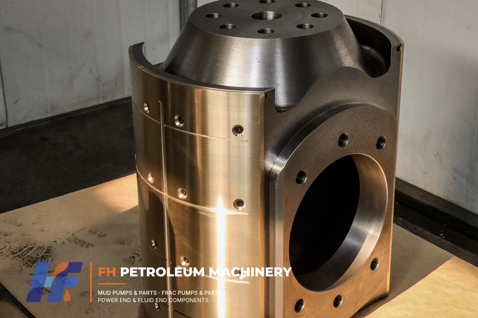Mud Pump Crosshead Assembly with Segmented Bronze Shoes