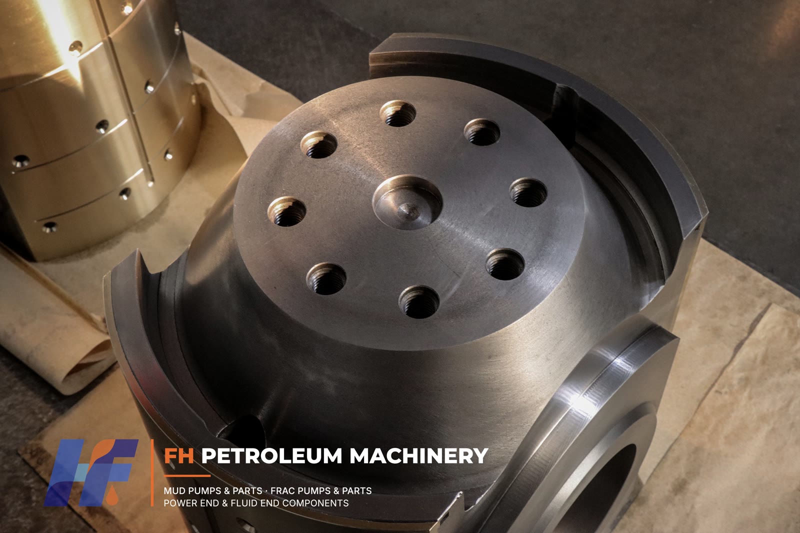 Mud Pump Crosshead Assembly with Segmented Bronze Shoes
