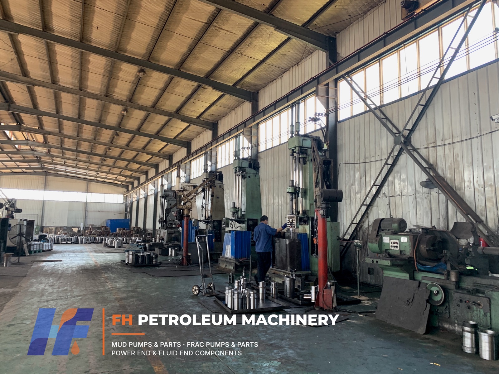Bimetallic mud pump liner machining at FH Petroleum