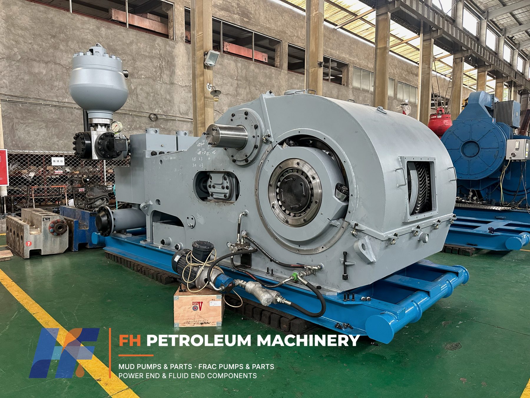 Internal structure of an F-Series mud pump power end