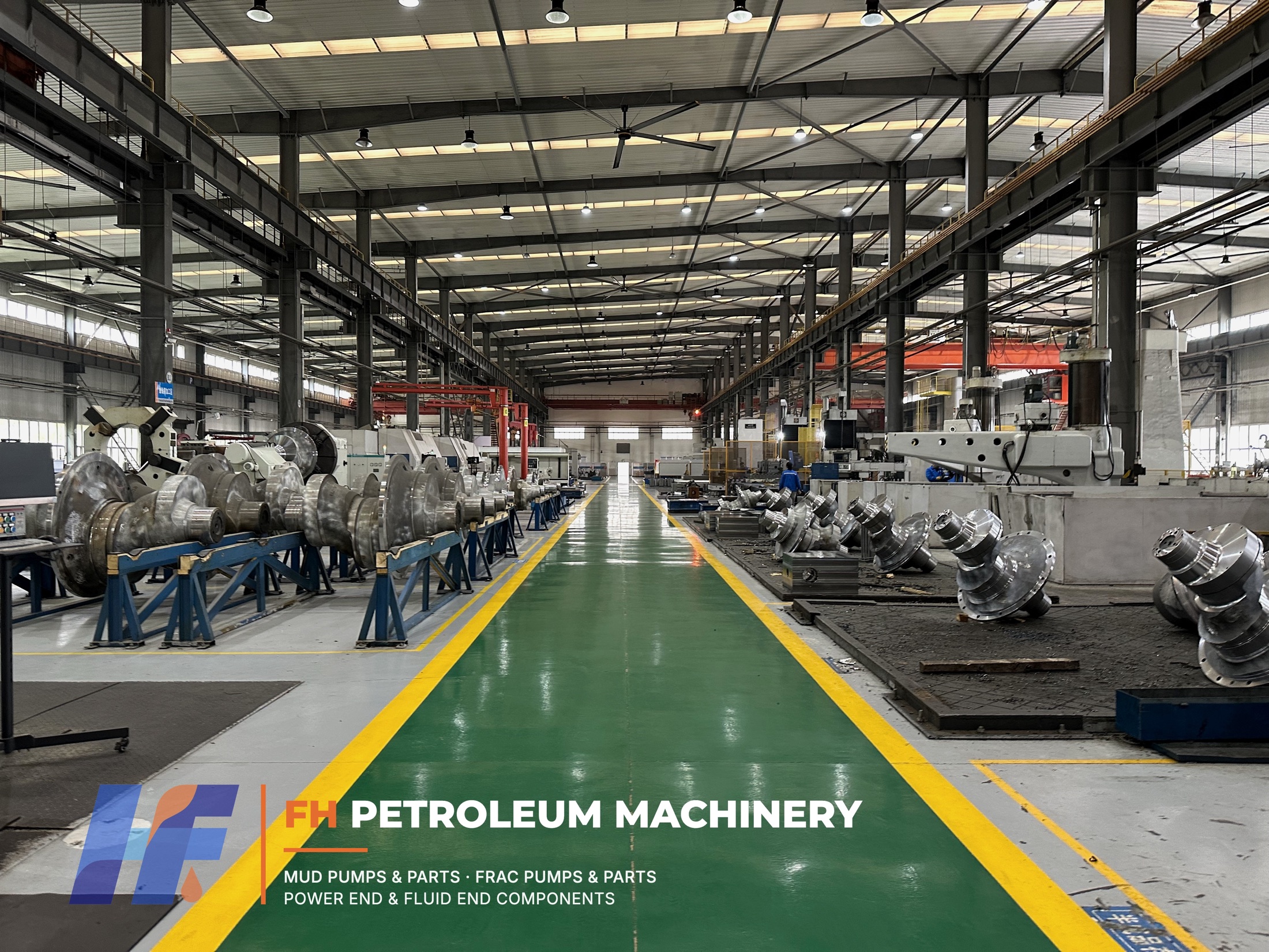 Mud pump crankshafts in batch production