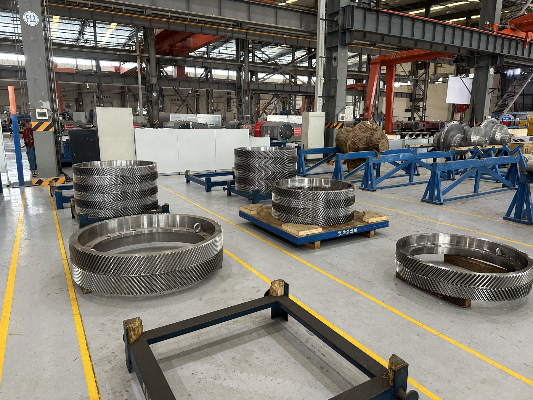 Mud pump bull gears in batch production